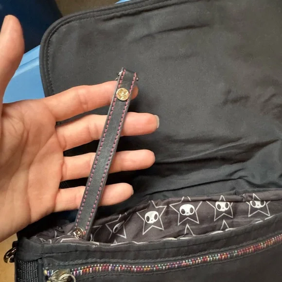 tokidoki Black Messenger Bag with Gold Hardware - Picture 7 of 8